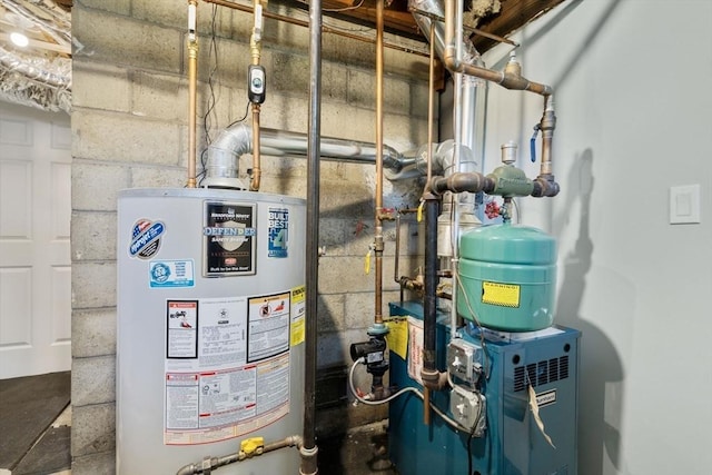 10 Morse Rd, Wayland, MA 01778 - utility room with water heater and a heating unit