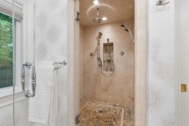 1 Croftdale, Newton, MA 02459 - bathroom with a stall shower