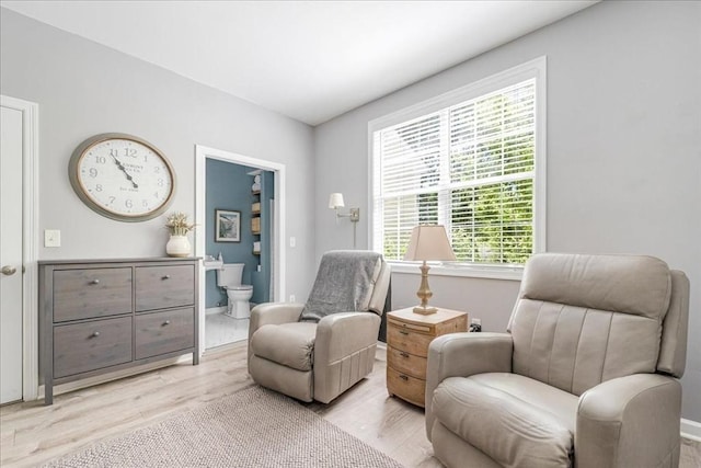 33 Freeman Dr, Plymouth, MA 02360 - sitting room featuring light wood-style floors and baseboards