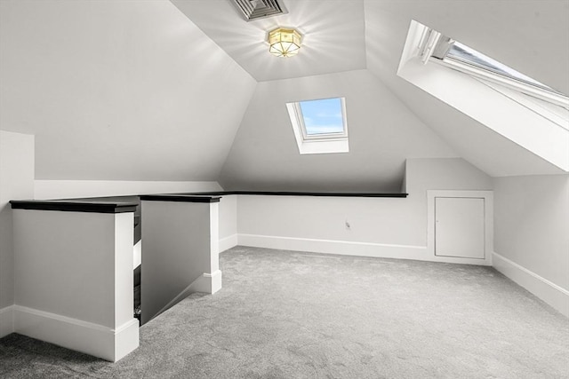 256 Lafayette St Unit 3, Salem, MA 01970 - bonus room with a skylight, carpet flooring, and vaulted ceiling