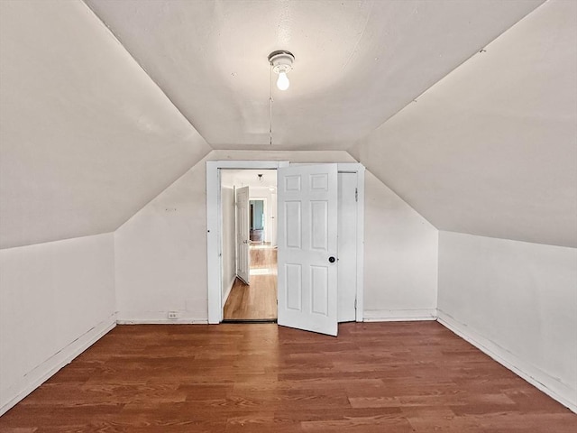 19 High St, Lynn, MA 01902 - additional living space featuring vaulted ceiling and wood finished floors