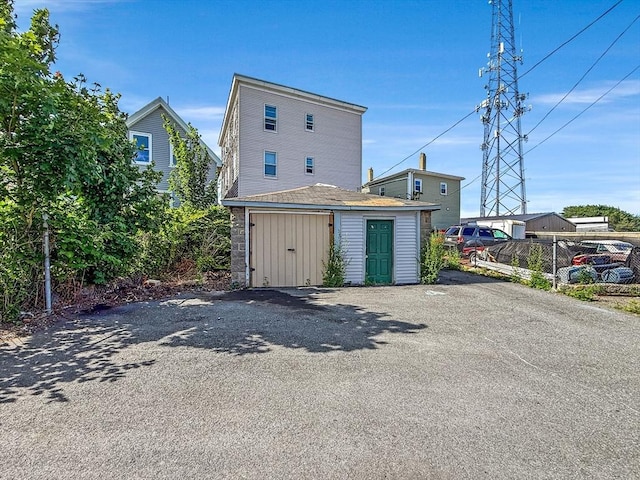 19 High St, Lynn, MA 01902 - rear view of property with a shed