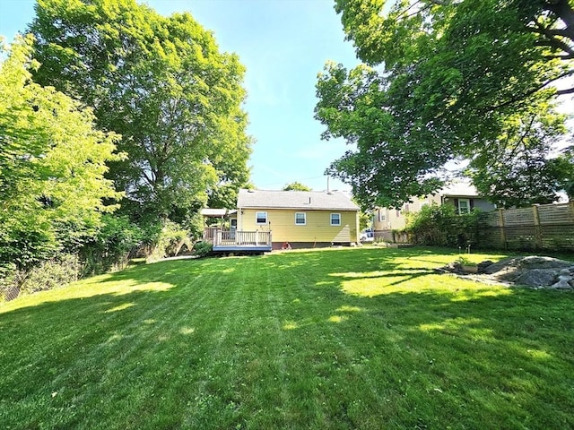 181 Manchester St, Boston, MA 02126 - view of yard with a wooden deck