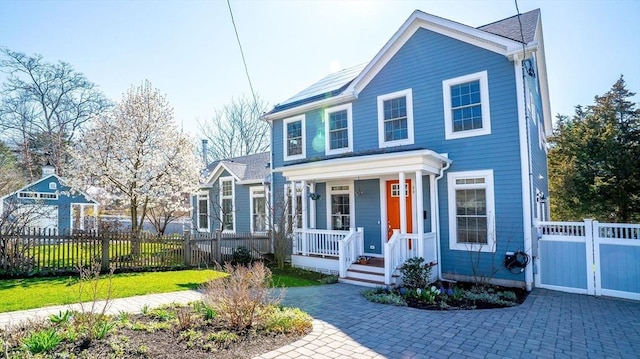 60 Wright St, Arlington, MA 02474 - view of front of home featuring a porch