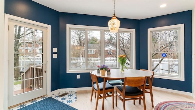 60 Wright St, Arlington, MA 02474 - dining room with plenty of natural light and baseboards