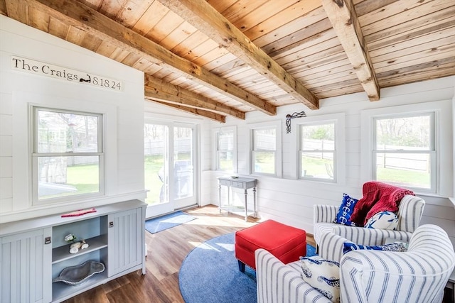 18 Tupelo, Harwich, MA 02645 - sunroom / solarium featuring beamed ceiling
