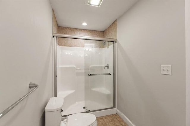 30 Compass Pt Unit 30, North Andover, MA 01845 - bathroom featuring a stall shower and tile patterned floors