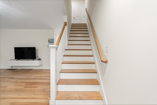 35 Fredonian St Unit K, Shirley, MA 01464 - stairs with wood finished floors and baseboards