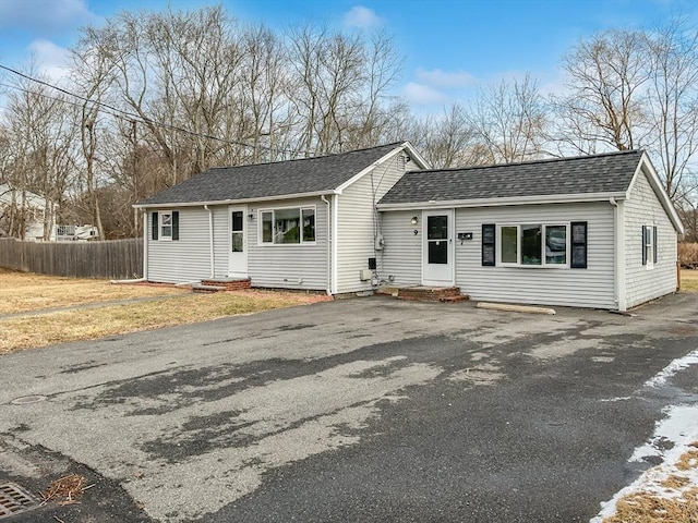 view of front of home