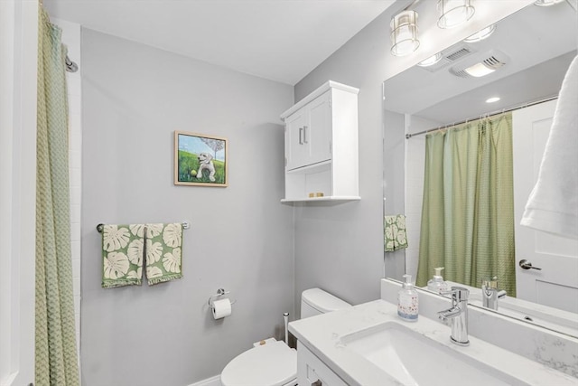 37-39 Lamson St Unit 2, Boston, MA 02128 - bathroom featuring toilet, vanity, and a shower with curtain