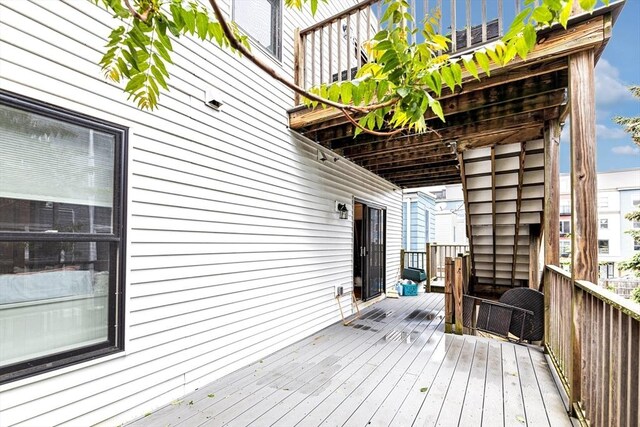 37-39 Lamson St Unit 2, Boston, MA 02128 - view of wooden deck