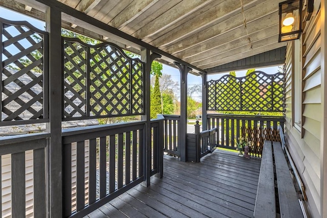 view of deck