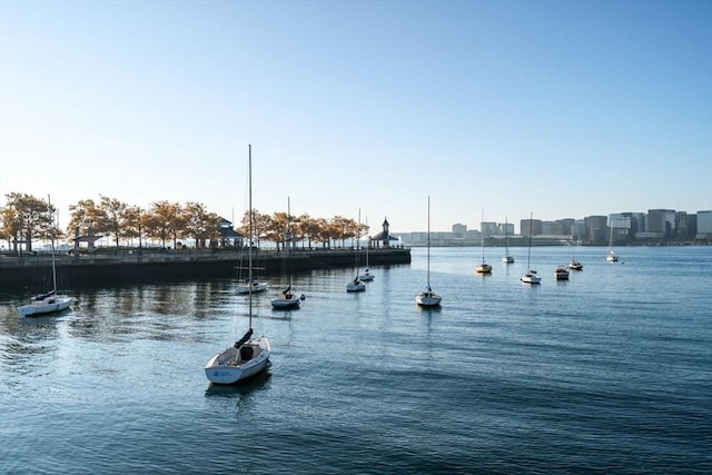 view of water feature