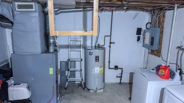 2 Altavesta Cir Unit A, Woburn, MA 01801 - utilities with water heater, independent washer and dryer, electric panel, and heating unit