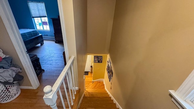 2 Altavesta Cir Unit A, Woburn, MA 01801 - stairway featuring wood finished floors and baseboards