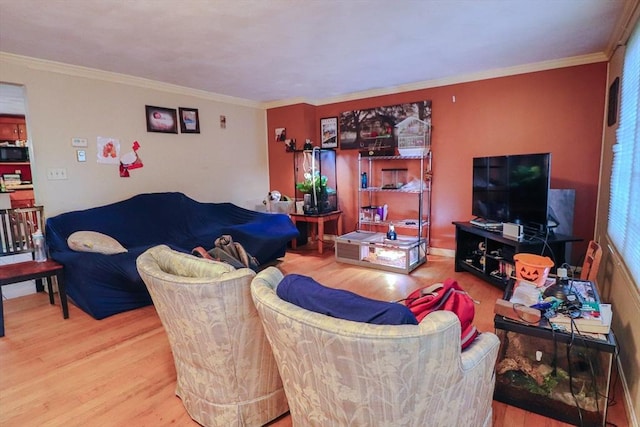 2 Altavesta Cir Unit A, Woburn, MA 01801 - living area featuring wood finished floors and crown molding