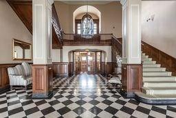 building lobby with stairs