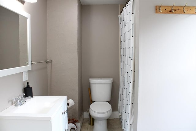 34-36 Glenallen St, Winchendon, MA 01475 - bathroom featuring tile patterned floors, vanity, and a shower with shower curtain