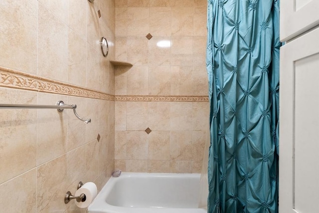 17 Chandler Rd, Malden, MA 02148 - full bathroom with shower / tub combo with curtain