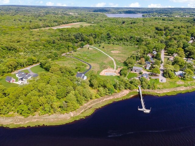 8 Ferry Ln, Berkley, MA 02779 - view of property location with a forest and a nearby body of water