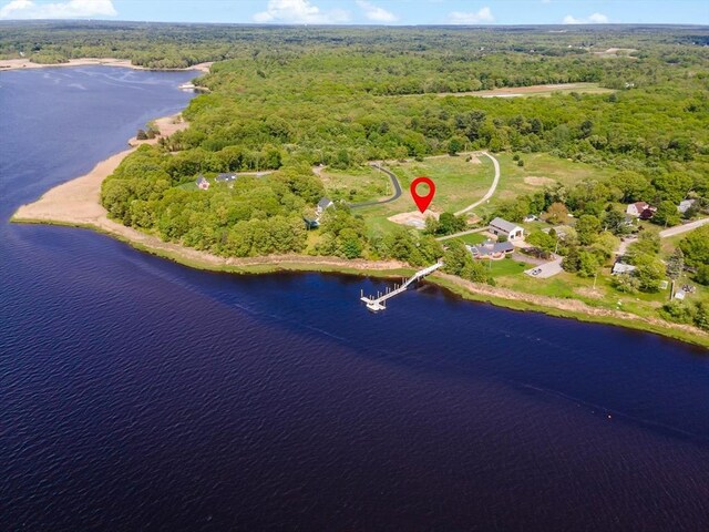 8 Ferry Ln, Berkley, MA 02779 - view of property location featuring a forest and a nearby body of water