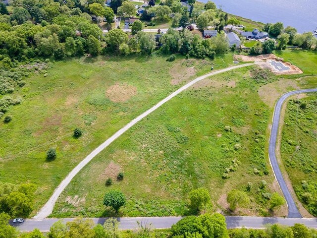 8 Ferry Ln, Berkley, MA 02779 - aerial view of property and surrounding area with a nearby body of water
