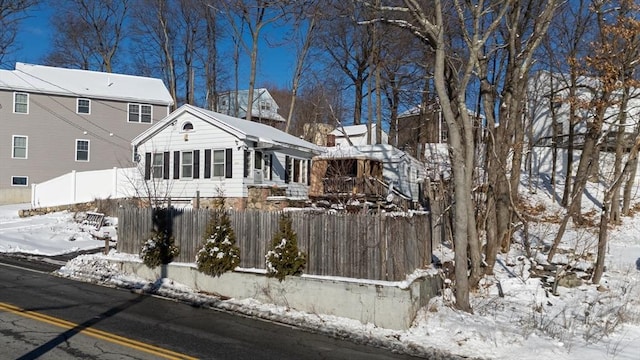 view of front of home