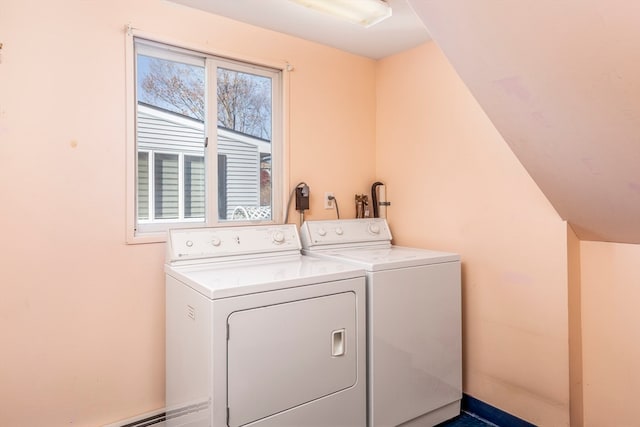 laundry area with washer and clothes dryer