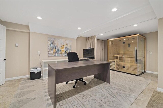 19 Ridge Rd, Newton, MA 02468 - home office featuring recessed lighting and baseboards