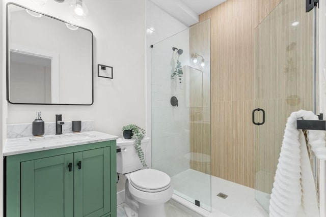 62 Haynes Unit 201, Boston, MA 02128 - bathroom featuring toilet, vanity, and a shower stall