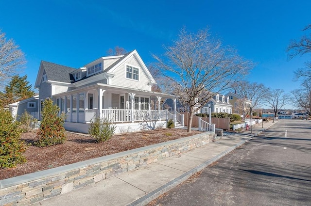 view of front of house with a porch