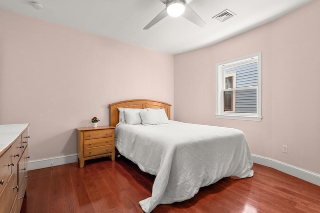106 Walnut St Unit 2, Somerville, MA 02145 - bedroom featuring baseboards, wood finished floors, and a ceiling fan