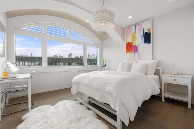 bedroom featuring hardwood / wood-style flooring