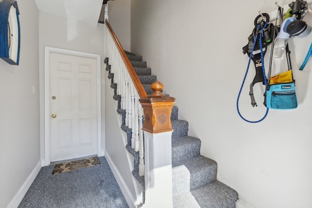 stairs with carpet