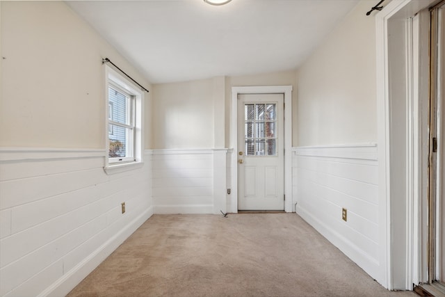 view of carpeted empty room