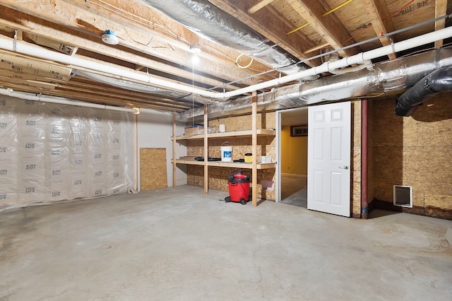 view of basement