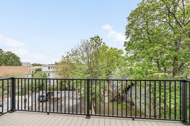 42 Waverly Unit 1, Boston, MA 02135 - view of wooden deck
