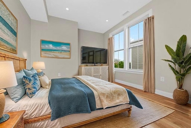 42 Waverly Unit 1, Boston, MA 02135 - bedroom with wood finished floors, baseboards, and recessed lighting