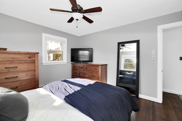 110 Walnut St, Canton, MA 02021 - bedroom with wood finished floors, baseboards, and ceiling fan