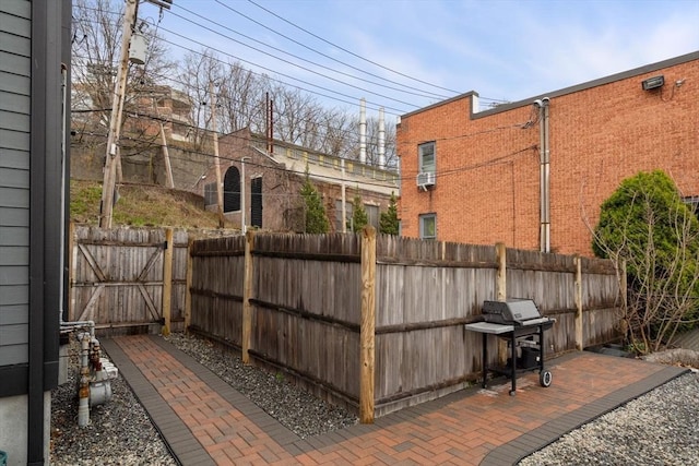 view of patio / terrace with fence