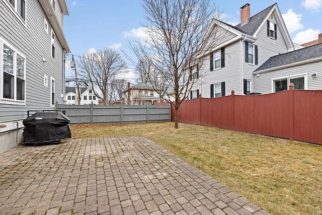 view of patio / terrace featuring grilling area