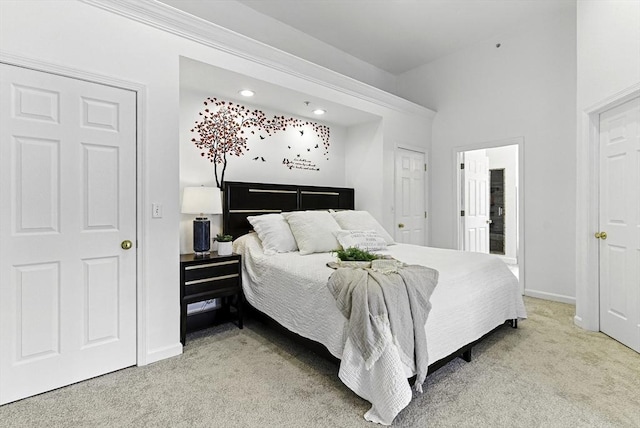 12 Paul Revere Path Unit 12, Hopkinton, MA 01748 - bedroom featuring light colored carpet, baseboards, and recessed lighting