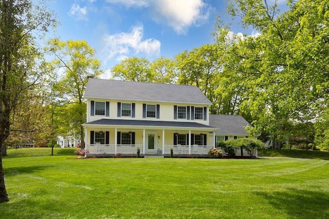 48 Logans Run, Attleboro, MA 02703 - colonial-style house featuring covered porch and a front yard