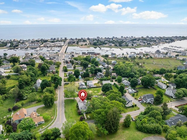 100 Elm St, Marshfield, MA 02050 - aerial view of property's location with a large body of water and nearby suburban area