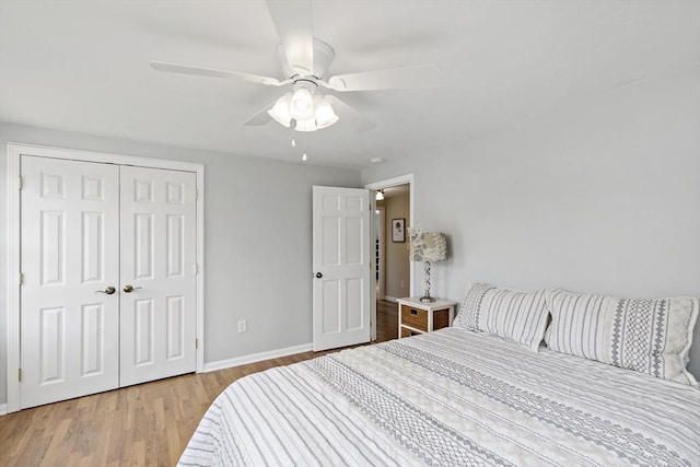100 Elm St, Marshfield, MA 02050 - bedroom featuring wood finished floors, a closet, and ceiling fan