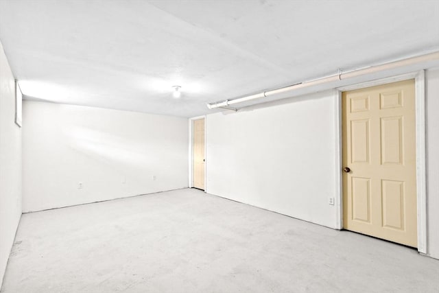 empty room featuring concrete floors