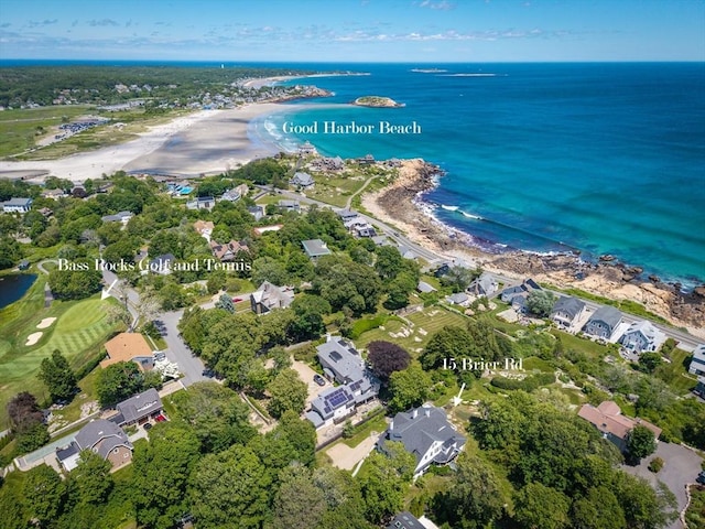 15 Brier Rd, Gloucester, MA 01930 - aerial overview of property's location featuring a large body of water and nearby suburban area