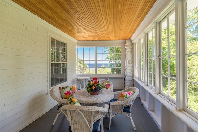 15 Brier Rd, Gloucester, MA 01930 - sunroom / solarium featuring healthy amount of natural light and a water view