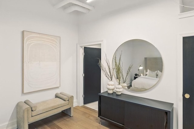 147 Sherman St Unit 201, Cambridge, MA 02140 - hall featuring wood finished floors and radiator