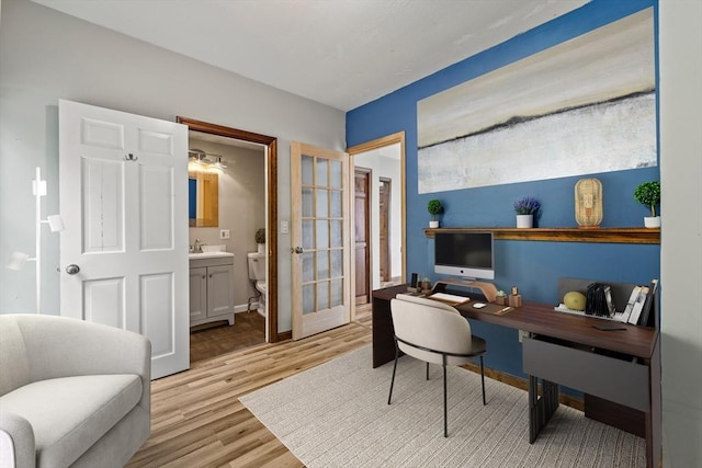 32 Dale St, Franklin, MA 02038 - office with light wood-style flooring and baseboards